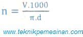 Rumus Mencari Putaran Spindle